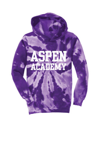 Aspen Academy Purple Youth Tie Dye Hoodie