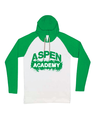 Aspen Academy Green Hooded Raglan Long Sleeve