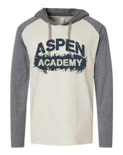 Aspen Academy Heather Gray Hooded Raglan Long Sleeve