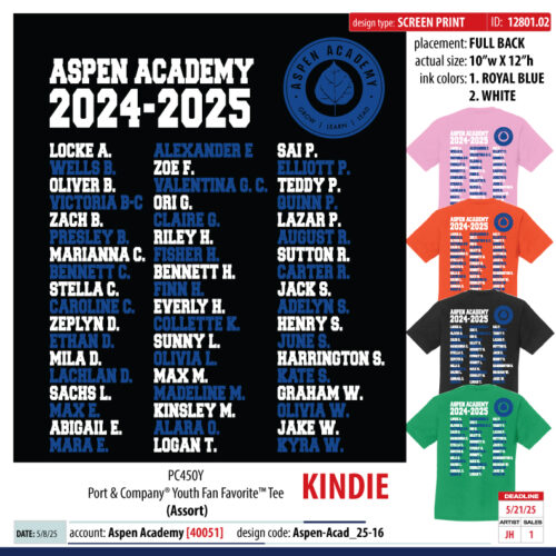 Grade Name Shirt Sale - Kindie