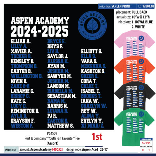 Grade Name Shirt Sale - 1st Grade