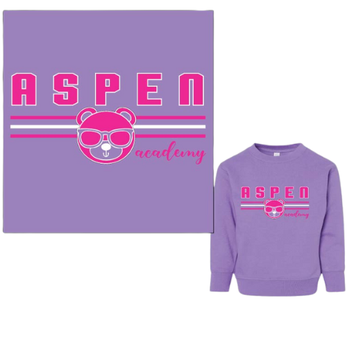 Lavender Bear Crew Sweatshirt (Early Learning 10% Off Sale!)