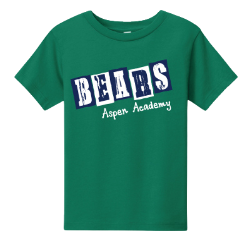 Green "Bears" Tee (Early Learning 10% Off Sale!)