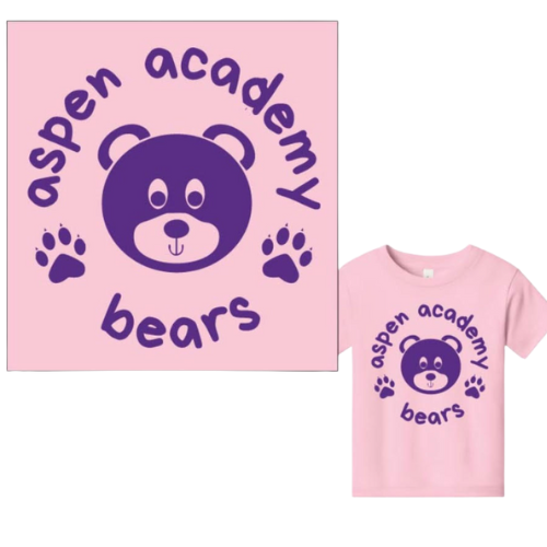 Pink SPARKLE Bear Tee (Early Learning 10% Off Sale!)