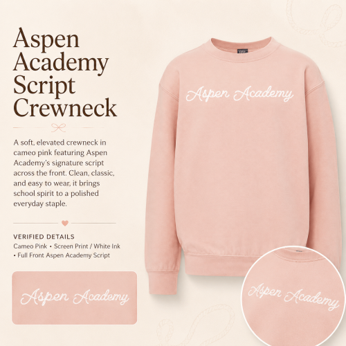 Peach Rope Aspen Academy Crew