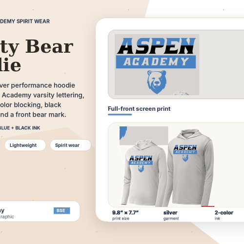 Varsity Bear White/Blue Dri-Fit