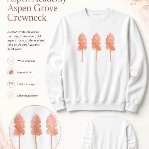 Rose Gold 3 Aspens Crew Neck